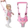 IULONEE Baby Walking Helper Maniglia Regolabile Toddler Walking Assistant Bambino Alzarsi e camminare Imparare neonato Cintura da passeggio Redini Imbracatura di sicurezza per bambini (Rosa)