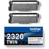 Brother - Bundle di 2 Toner - Nero - TN2320TWIN - 2.600 pag (unità vendita 1 pz.)