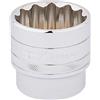 Draper 33594 - Chiave a bussola a 12 punte, attacco quadro da 1/2, misura 36 mm