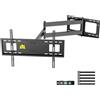 FORGING MOUNT, Supporto da parete per TV extra lungo, 1060 mm, orientabile a movimento completo, staffa a braccio articolato per TV da 37 a 80 pollici, capacità di 50 kg, VESA 600 x 400 mm (max)