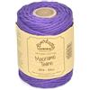 Everlasto - Rocchetti da 50 m, in morbido cotone colorato, per macramè, 4 mm circa, colore: viola