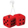 Coppia Dadi BIG DICE RED con Ventosa Microfibra Rossa 10x10x10cm Simoni Racing