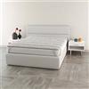 Italian Bed Linen Topper Matrimoniale 160x195 Made in Italy con Fibra di Lana Cashmere per Massimo Comfort