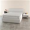Italian Bed Linen Topper Matrimoniale 160x195 Made in Italy con Fibra di Lino per Massimo Comfort