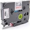 BROTHER Nastri rosso su bianco compatibile con Brother TZE-232 rosso su bianco 8 metri