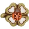THUN - Magnete con Quadrifoglio Ceramica 5 x 5,2 cm