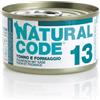 Natural Code 13 Tonno e Formaggio 85 gr Per Gatti