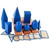 MagiDeal 3D Forme Geometriche Solidi Giocattoli Montessori in legno Blocchi di