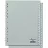 Durable Divisorio Numerico A4, Tasti 1-52, Foratura Universale, grigio | Indice in polipropilene, 52 tasti in due sequenze, 297x215/230 mm, per raccoglitori ad anelli e cartelle