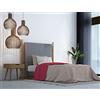 Italian Bed Linen Set Lenzuola Letto Singolo Cotone Trendy Chic, lavorato in Italia - Completo Letto, Lenzuolo Sotto con Angoli, Lenzuolo 90x200cm e Federa, Fragola