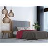 Italian Bed Linen Set Lenzuola Letto Matrimoniale Cotone Trendy Chic, lavorato in Italia - Completo Letto, Lenzuolo Sotto con Angoli, Lenzuolo 240x300cm e Federe, Fragola