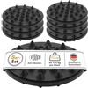 Oehlbach 55038 - Paracolpi elastici, 8 pezzi, nero