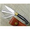 COLTELLO 20,5 CM tripla LAMA SARDO ARBURESA Pattada Lametta MANICO CORNO BUFALO