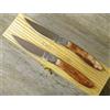 pattada KNIFE COLTELLO 21,5 CM 2 PZ PATTADA DA TAVOLA SARDEGNA SARDO osso tibia colorata