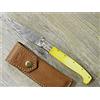KNIFE COLTELLO 24 CM SARDEGNA SARDO Pattada damasco manico Osso tibia colorata