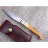 KNIFE COLTELLO 21 CM SARDEGNA SARDO Pattada MANICO IN Osso di tibia COLORATA