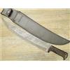KNIFE COLTELLO 50 CM SARDEGNA SARDO MANICO IN BUFALO LAMA FISSA DAMASCO LEPPA