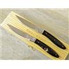 pattada KNIFE COLTELLO 21,5 CM 2 PZ PATTADA DA TAVOLA SARDEGNA SARDO MANICO bufalo SADDI