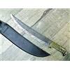leppa KNIFE COLTELLO 50 CM SARDEGNA SARDO MANICO IN muflone LAMA FISSA DAMASCO LEPPA