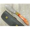 FOGGIA ANTICA KNIFE COLTELLO 23 CM SARDEGNA SARDO foggia antica DAMASCO MANICO tibia colorata