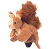 Beleduc - Marionetta scoiattolo a guanto per bambini dai 3 anni in su - Peluche da mano gioco di ruolo e narrazione