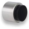 EVI Herrajes Fermaporta Adesivo Pour Mur | Ø 28 x 28 mm | Gomma Nera | Acciaio Inox | Finitura Opaca | Ottima adesione | 100% funzionale | EVI Herrajes Mod. I-198/28-TPM-AM