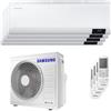 Samsung Condizionatore Samsung Cebu Wi-Fi quadri split 7000+9000+9000+12000 BTU inverter A++ wifi unità esterna 8,0 kW codice prodotto AJ080TXJ4KG/EU-AR07TXFYAWKNEU-4-92598D