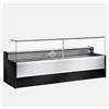 Ristosubito Banco alimentare refrigerato ideale per salumi formaggi e gastronomia Zoin Modello Mesetas MT400PSCG Vetro retto apribile verso l'alto Refrigerazione ventilata con Cella di riserva Gruppo incorporato