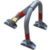 SNS SAFETY LTD Barriera di Parcheggio Pieghevole Antifurto, realizzata in Tubo di Acciaio Zincato 32mm, con 3 Gambe e Lucchetto con 3 chiavi, 28cm x 35cm (Confezione da 1)