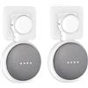 PlusAcc Supporto a Muro per Nest Mini/Google Home Mini, Senza Fili o Viti Disordinati, Salvaspazio Staffa di Montaggio a Spina in Cucina Bagno e Camera da Letto(2-Pack, Bianco)