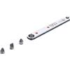 BGS technic PRO+ Cricchetto speciale, ultra sottile | esagono incassato 6,3 mm (1/4) | incl. 4 punte speciali
