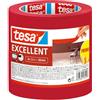 Tesa Nastro per Mascherature Excellent - Nastro adesivo da pittura in carta sottile per lavori di verniciatura - Per tutte le tinte, vernici e smalti - Uso interno - 2x 50 m x 50 mm, Rosso