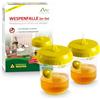 GARDIGO® 2x Trappole per Vespe | Repellente Vespe | Cattura Vespe Vive | Appendere o Appoggiare | Acchiappa Mosche | Trappola Calabroni | Acchiappa Vespa | Anti Vespe da Esterno | Acchiappa Mosche