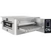 Ristoattrezzature Modello: 105842478,Forno a gas pizzeria per pizza a tunnel professionale ventilato in acciaio inox con pannello di controllo digitale camera 80x110x10h cm
