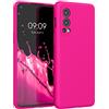 kwmobile Cover per OnePlus Nord 2 5G Custodia - Back Case per Smartphone in Silicone TPU - Protezione Gommata - rosa shocking