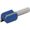 kwb 7543-20 HM Groove Cutter Professional (per legno, Ø 18mm, lunghezza di lavoro 20mm, albero 8mm, abbinando tutto comune fresatura a mano), blu / grigio