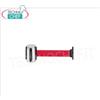 Sistema murale inox, nastro rosso