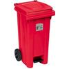 Stefanplast BIDONE CARRELLO 120 LT C/P ROSSO