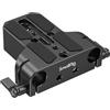 SMALLRIG Piastra di base per fotocamera con morsetto per guida asta LWS da 15 mm, piastra di base per Sony A6500 A6600 A6300, per Canon R5 R6, per Sony A7SIII / A7III, per fotocamere - 1674