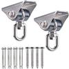 BeneLabel Legno/Cemento Soffitto Gancio 2 pz Amaca Altalena Appesa Vite Bullone 360° Girevole Silenzioso Boccola Set Hardware per Parco Giochi Esterno Sedia Yoga Corda Sacchi da Boxe, 1600 Libbre