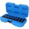 BRILLIANT TOOLS BT022600 Serie di bussole per avvitatore a impulsi da 1/2, Torx, 8 pz, T30 - T80 [Powered by KS TOOLS]