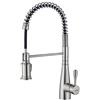 Ibergrif Rubinetto Cucina Estraibile con Supporto a Molla, 360°, 2 Getti, Miscelatore Cucina Acqua Calda/Fredda, 1 Foro Montaggio Veloce