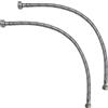 AERZETIX - Set di 2 - Tubo flessibile di collegamento - 500mm - 1/2 femmina - 3/8 femmina - rubinetto miscelatore sanitario idraulica cucina bagno - C50994