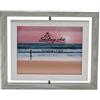 Smiling Art Cornice per 2 Foto in Legno con Vetro, Doppia Cornice Girevole, Vetro (2 x 13 x 18 cm, grigio)