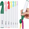 Coopay Kit per principianti completo per uncinetto, 7 aghi per uncinetto, ergonomici, 20 mm, 15 mm, 12 mm, 10 mm, 9 mm, 8 mm, 7 mm, per diversi tipi di fili grandi, kit di uncinetto per adulti e