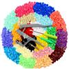 ilauke - 400 Bottoni Automatici a Pressione in Plastica, Con Pinze T5, 12 mm, 20 Colori Bottoni a Pressione Perfetti per Vestiti, Pannolini di Stoffa