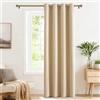 PONY DANCE Tenda Porta Interna per Salotto Eleganti Tenda Oscurante da Interno con Anelli Curtain per casa Soggiorno Moderne 1 Pezzo L 140 x A 240 cm, Beige