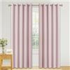 PONY DANCE Tenda Oscuante per Bambini Cameretta Tende Termiche Isolanti con Occhielli per Salotto e Soggiorno Moderne 2 Pezzi L 167 x A 228 cm, Rosa Chiaro