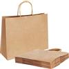 Gaoyong Shopper Carta,Sacchetti Carta con Manici,Buste Carta,Sacchetto Regalo,Buste di Carta con Manic (20 Pezzi,30 * 12 * 23 cm,130GSM, Marrone)