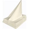texpot Confezione da 6 tovaglioli 50 x 50 cm con bordo in raso 100% cotone colore champagne